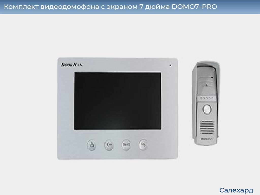 Комплект видеодомофона с экраном 7 дюйма DOMO7-PRO, salekhard.doorhan.ru