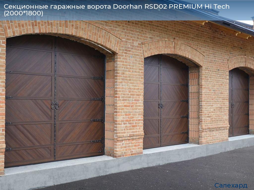 Секционные гаражные ворота Doorhan RSD02 PREMIUM Hi Tech (2000*1800), salekhard.doorhan.ru