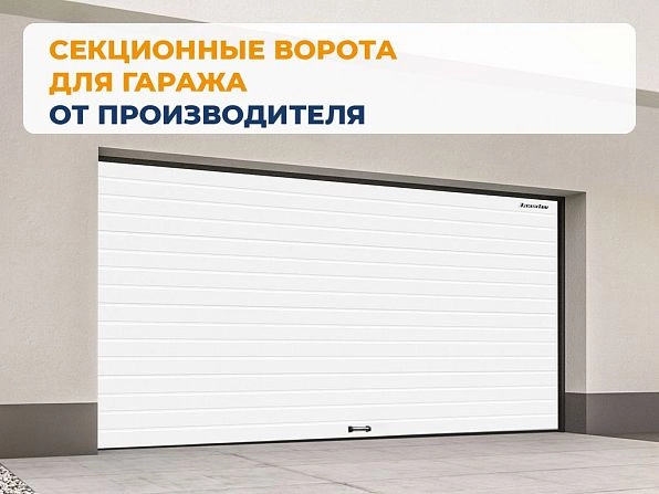 Секционные ворота 2500х2050 мм белые DoorHan rsd02, salekhard.doorhan.ru